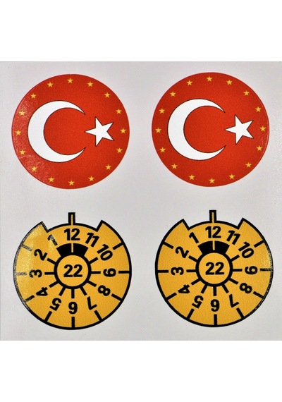Plaka Sticker - Avrupa Birliği Plaka Sticker - Plaka Pul Sticker (481661307)