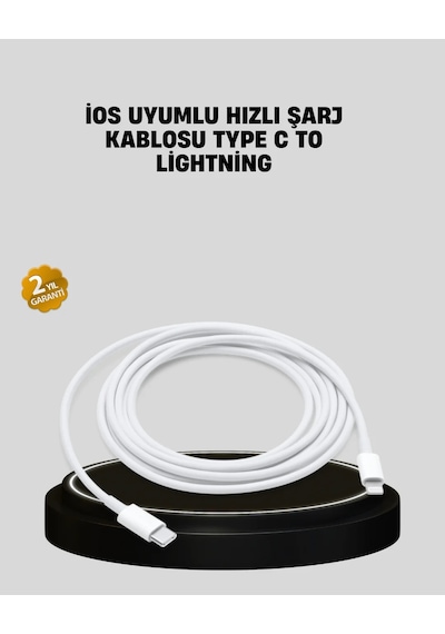 30w Hızlı Şarj Destekli 5.0a Type-c Kablo Veri Aktarım Özellikli Beyaz