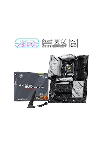 Msı Mag X870e Gamıng Max Wıfı Ddr5 Amd X870-216233