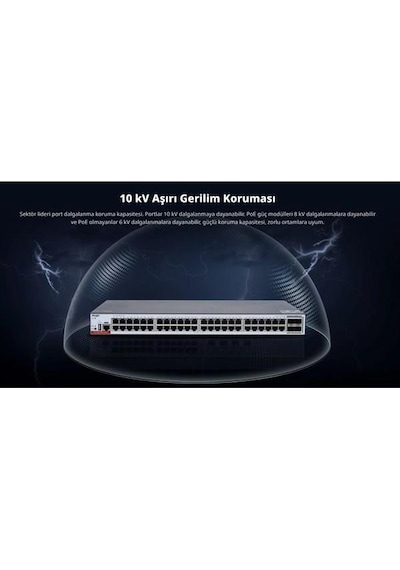 Ruıjıe 48port Rg-cs83-48gt4xs-p Gıgabıt 4-10gbe Sfp+ 405w Layer3 Yönetilebilir Poe Swıtch