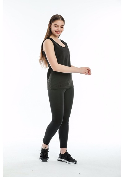 Termal Sauna Tayt-atlet Takım Unisex 3xl Beden Siyah
