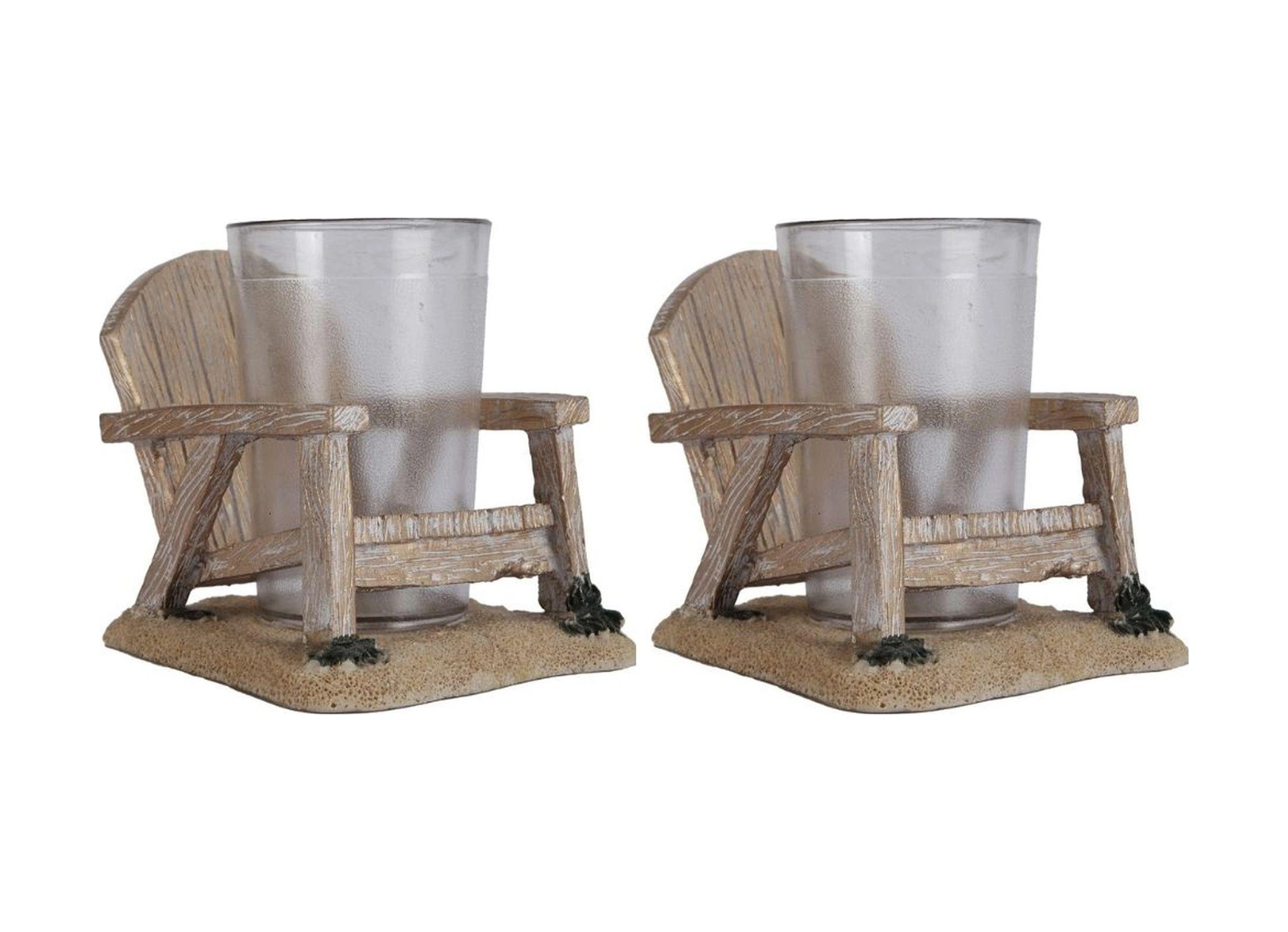2 Adet Diş Fırçalık Ve Macunluk Sandalye Poliresin 13x11x10cm 200ml Banyo Seti Çok Renkli