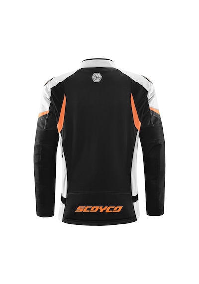 Scoyco JK176 - 4 Mevsim Mont Beyaz - Siyah - Turuncu
