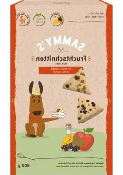 Elmalı Ve Mürverli Meyve Atıştırmalığı, Köpekler İçin, 800 G Paket