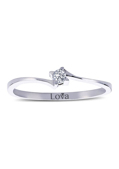 Lova F Renk 0,05 Karat Pırlanta Tektaş Yüzük - 1020121