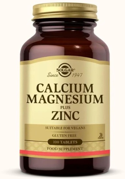 Kalsiyum Magnezyum + Çinko 100 Tablet