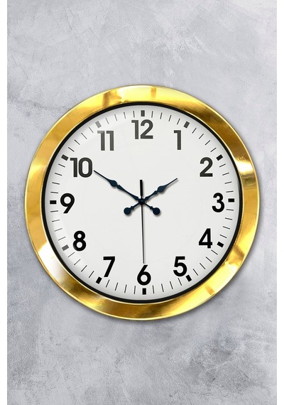 36 Cm Gold Metal Standart Duvar Saati Diğer