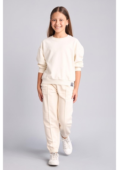Defacto Pamuklu Esnek Belli Jogger Fıt Eşofman Altı Kız Çocuk X9036a626aubg700 Bej-bg700