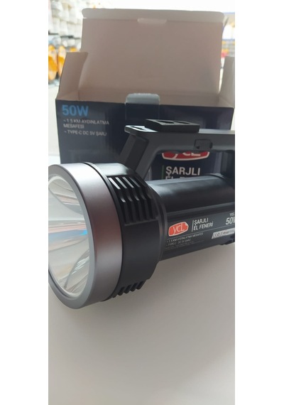 Ycl 1.5 Km Aydınlatma Mesafeli 50w Şarjlı El Feneri Yıs-220