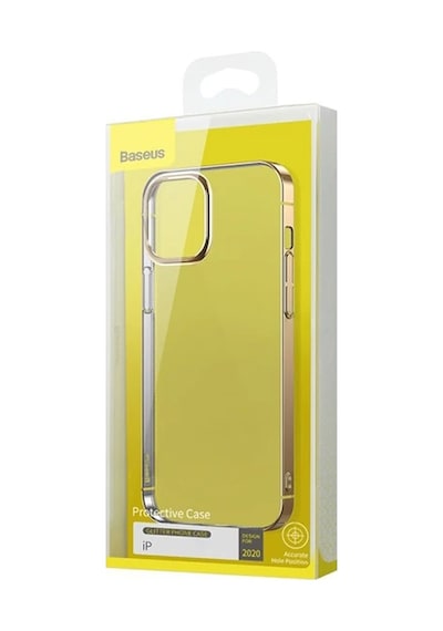 Baseus Glitter İphone 12/12 Pro Şeffaf Lüx Silikon Kılıf Soft Tpu Kılıf- 5775 Mh-hs5207-7740