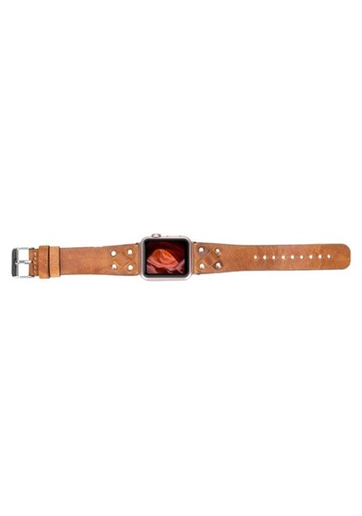 Bouletta Apple Watch Uyumlu Deri Kordon Cross 42-44-45Mm St V18 T