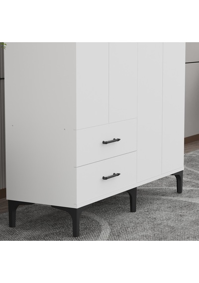 Garaj Home Vera 4 Kapaklı Dolap - Beyaz