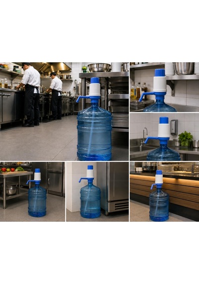 Shibumi Atelier Manuel Damacana Pompası, Bpa'sız, 19 Litre Polikarbon Ve Tritan Damacana Uyumlu, Kolay Takılıp Çıkarılabilir, Dayanıklı Su Pompası, Pratik Ve Kolay Kullanım Mavi