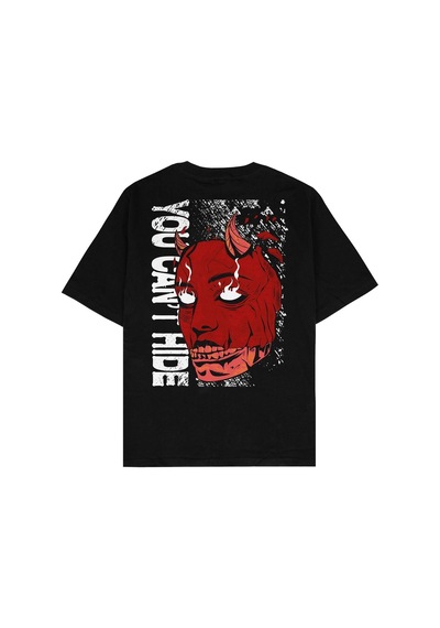 Startmore Adrift You Can't Hide Siyah Oversize Unisex T-shirt Siyah