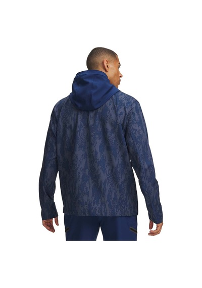 Under Armour Unstoppable Woven Erkek Lacivert Kapüşonlu Ceket Mavi