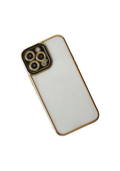 Apple İphone 14 Pro Max Kılıf Liva Lens Silikon - Siyah Çok Renkli