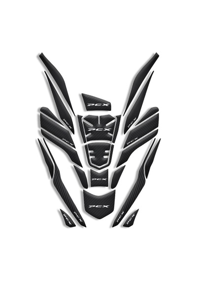 Pcx Uyumlu 26 Parça Tank Pad Full Set 2021-2024 Karbon