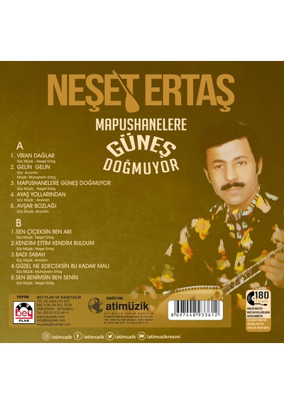 Neşet Ertaş - Mapushanelere Güneş Doğmuyor Plak
