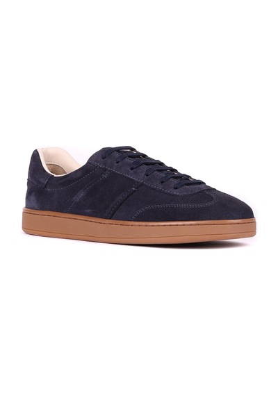 Shoetyle - Hakiki Süet Deri Lacivert Renk Erkek Sneaker - 666-sh-10-129-1572