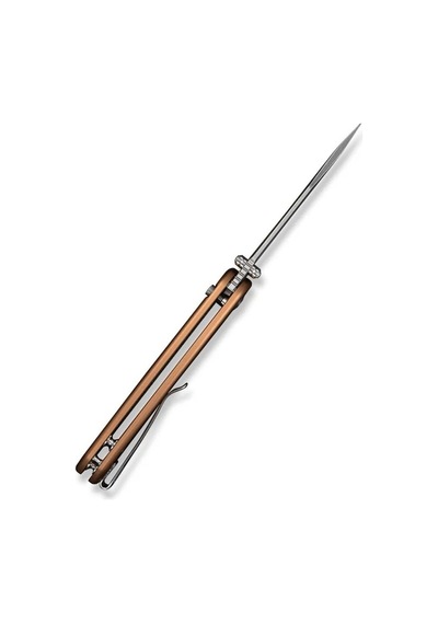 Sencut Ingot Coyote Brown Aluminum Handle Stonewashed D2 Blade Kamp Çakı Kahverengi