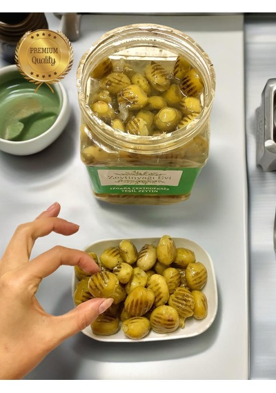 Izgara Çekirdeksiz Yeşil Zeytin Salatası 900 Gram Pet Ambalaj