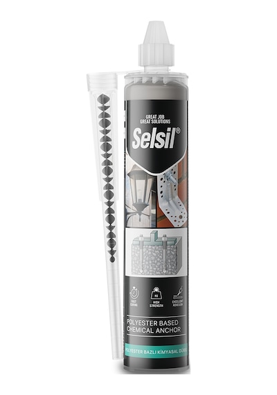 Selsil 2k Polyester Bazlı Kimyasal Dubel 300 Ml