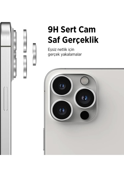 Bix Apple Uyumlu iPhone 14 Pro / 14 Pro Max Safir Lens Koruyucu 3d Kamera Camı 9h Premium Lens Kapağı Uzay Siyahı Bix Apple Uyumlu iPhone 14 Pro / 14 Pro Max Safir Lens Koruyucu 3d Kamera Camı 9h Premium Lens Kapağı Uzay Siyahı