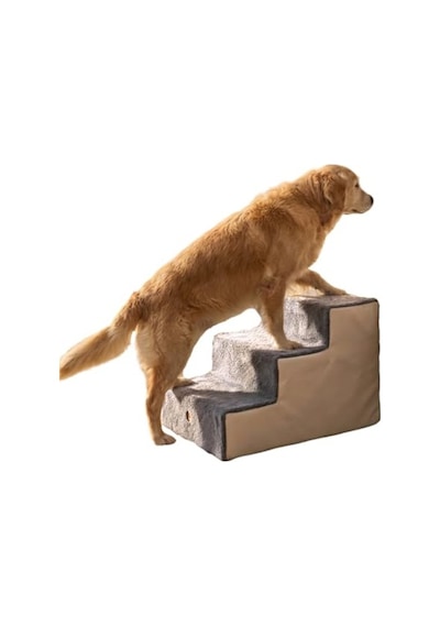 Ortopedik Merdiven 40x51x50 Cm Kedi Ve Köpekler İçin Bej Renkli
