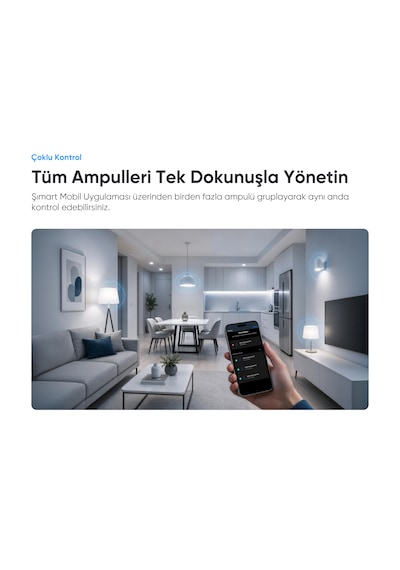 Şımart Akıllı RGB Led Wi-Fi Ampul Gün Işığı/Beyaz - Akıllı Lamba