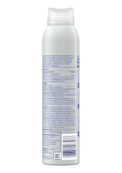Neutrogena Sport Active Defense Spf30 Güneş Koruyucu Sprey 141gr