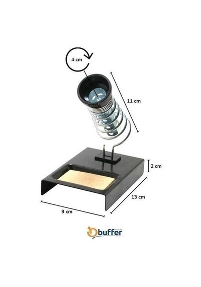 Zhltools Metal Temizleme Keçeli Süngerli Lehim Altlığı Kalem Havya Sehpası Standı