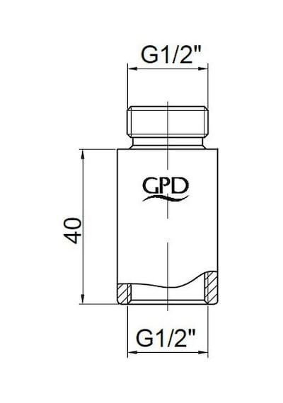 Gpd Musluk Batarya Uzatma 4 Cm Uzt06 Krom