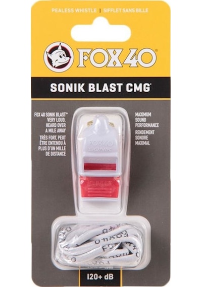 Fox 40 Sonik Blast Cmg Düdük + Düdük İpi Beyaz Kırmızı 9203-3008 Beyaz - Kırmızı