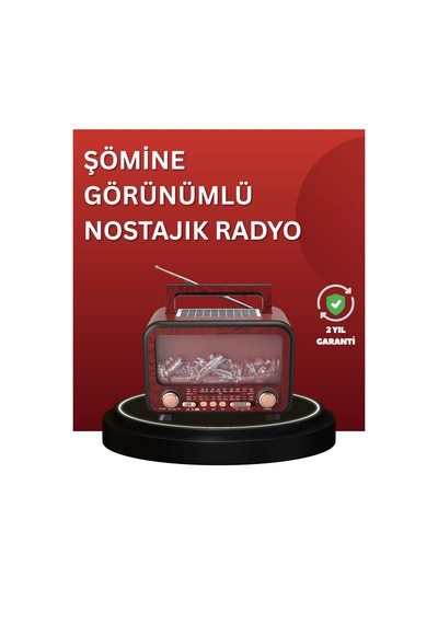 Solar Panelli Alev Işıklı Bluetooth Hoparlör - Çoklu Giriş, Uzun Pil Ömrü