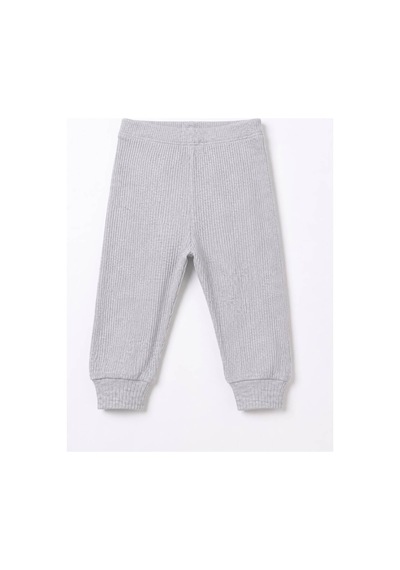 H&c Coolboy H&c Bebek Patiksiz Alt Pantolon %100 Pamuk Esnek Fitilli Ribana 0-36 Ay Gri
