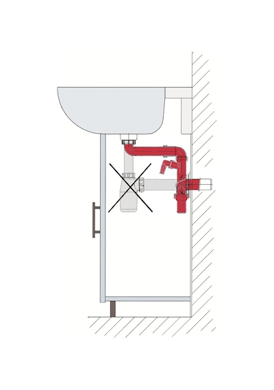 Dallmer Yer Kazandıran Lavabo Sifonu Evye Sifonu 1 1/2'' Bağlantı Ağızlı 50'Lik Koku Önleyici Gider