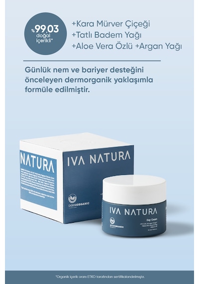 Iva Natura Nemlendirici Etkili Gündüz Kremi Organik Sertifikalı 50 ML
