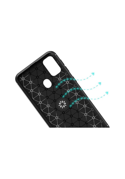 Samsung Galaxy Uyumlu M21 Kilif Yüzüklü Tam Korumali Silikon Kapak 418007936
