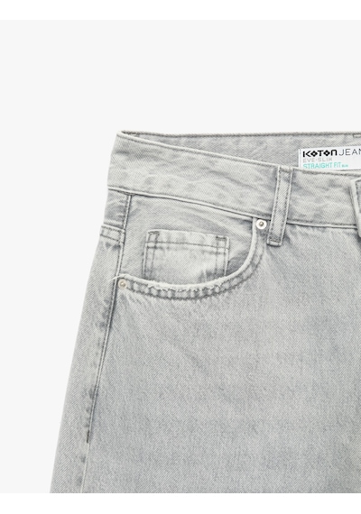 Koton Normal Bel Düğmeli Cepli Pamuklu Geniş Paça Jean Pantolon - Bianca Wide Leg Jeans Gri 6wal40030md Gri Koton Normal Bel Düğmeli Cepli Pamuklu Geniş Paça Jean Pantolon - Bianca Wide Leg Jeans Gri 6wal40030md Gri