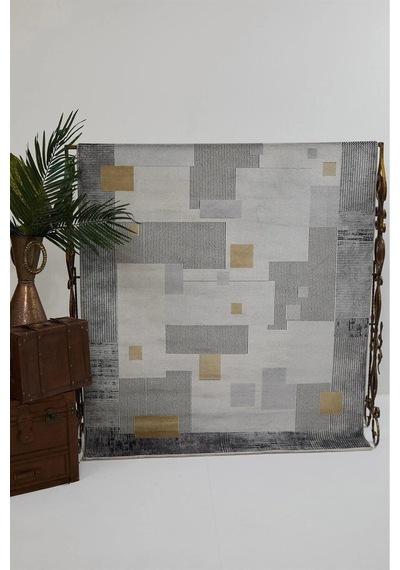 Hoom Rugs Natural 1709 Gri Sarı Klasik Salon Halısı