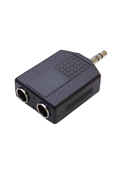 3.5mm Stereo Erkek To 2x6.3 Mm Dişi Çevirici Jak