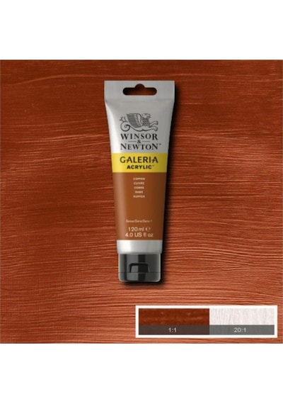 Winsor & Newton Galeria Akrilik Boya 120 Ml. 214 Metallic Copper Karışık, Çok Renkli