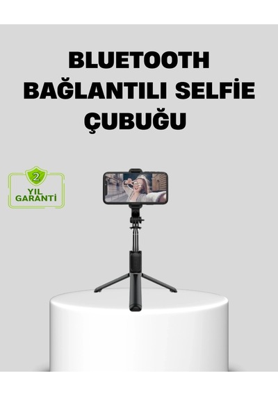 Ceylan Adam Bluetooth Selfie Çubuğu 360 Dönebilen Başlık, Kablosuz Bağlantı