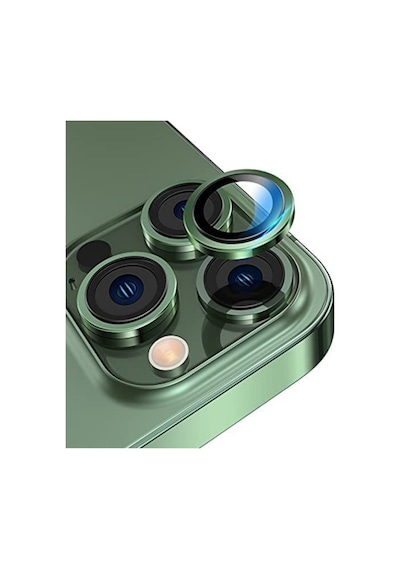 Apple Uyumlu iPhone 13 Pro / 13 Pro Max Alüminyum Seri Kamera Lens Koruyucu Yeşil Yeşil