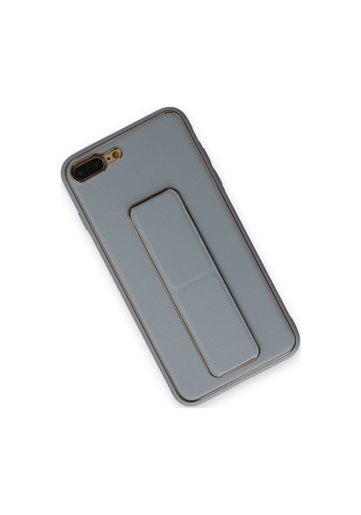 Newface Apple iPhone Uyumlu 7 Plus Kılıf Coco Deri Standlı Kapak - Semeglbl - 35 Sky Blue