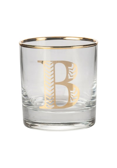 Mudo Home Monogram Bardak - B 300ml Altın