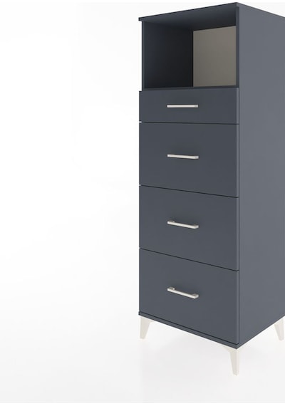 Hyperion Dolap Tek Raflı 4 Çekmeceli 60x44x163 Antrasit-antrasit Antrasit Hyperion Dolap Tek Raflı 4 Çekmeceli 60x44x163 Antrasit-antrasit Antrasit