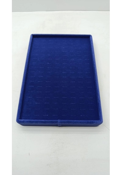 Süet Kumaş Lacivert Renk 24/17 Cm Batırmalı Piercing - Küpe Tablası