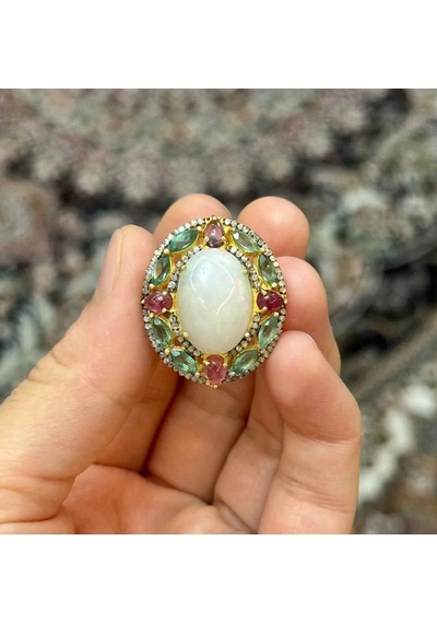 Allahverdi Türkmen Opal Elmas Yüzük 037