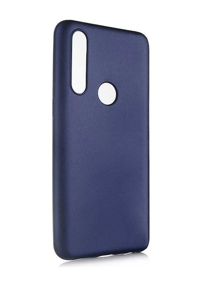 Noktaks - Oppo Uyumlu Oppo A31 - Kılıf Mat Renkli Esnek Premier Silikon Kapak - Lacivert